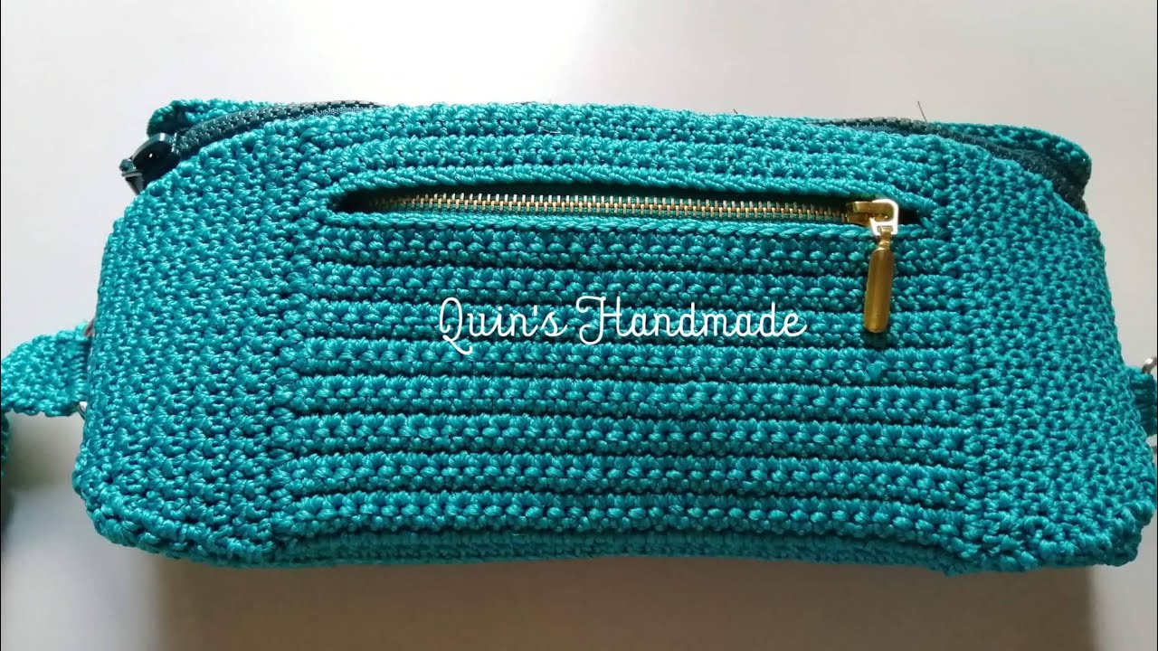 Hướng dẫn móc túi đeo hông phần 1/2| Crochet bag | Quin's Handmade