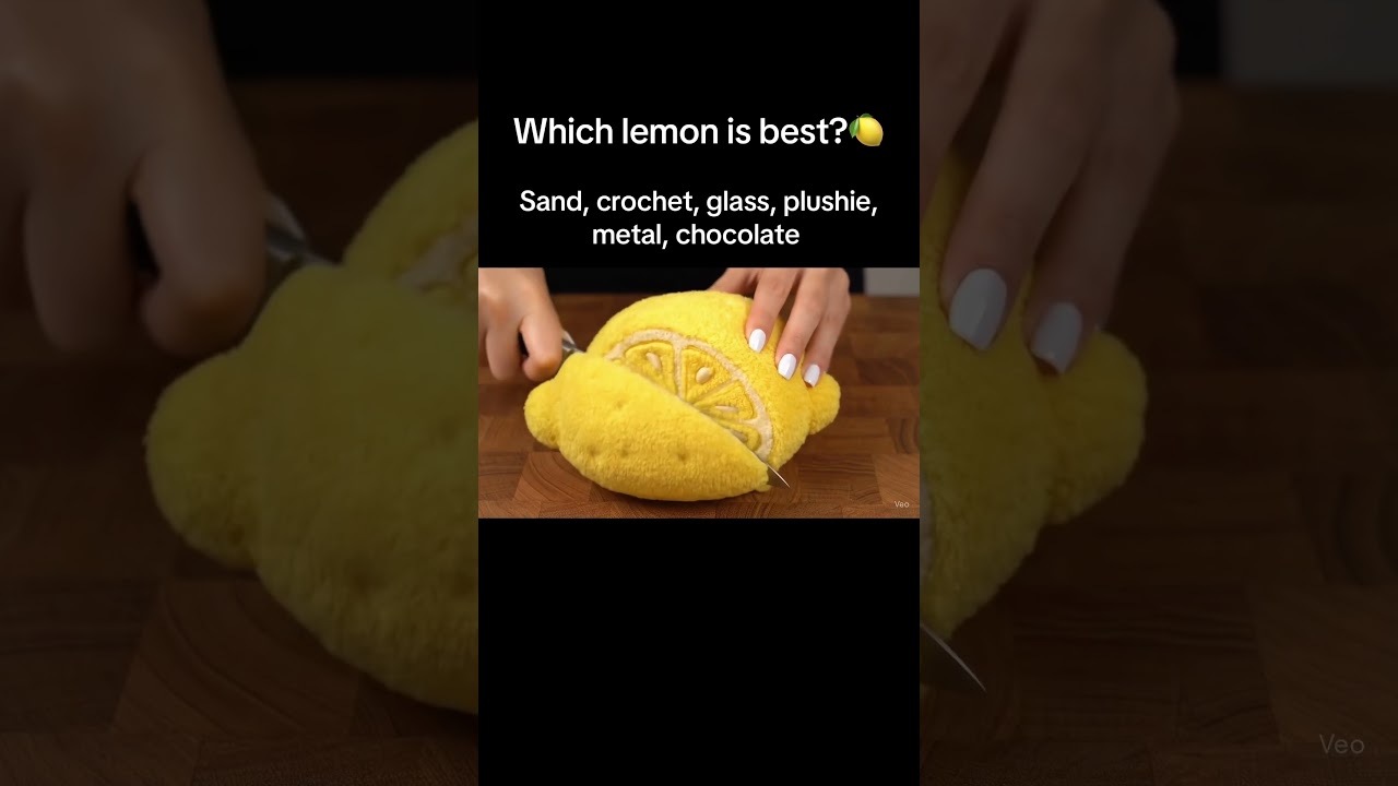Which lemon slice is the best? 🍋 #asmr #ai #aismr #fruitchopping #lemon #satisfying #DreamLoopASMR