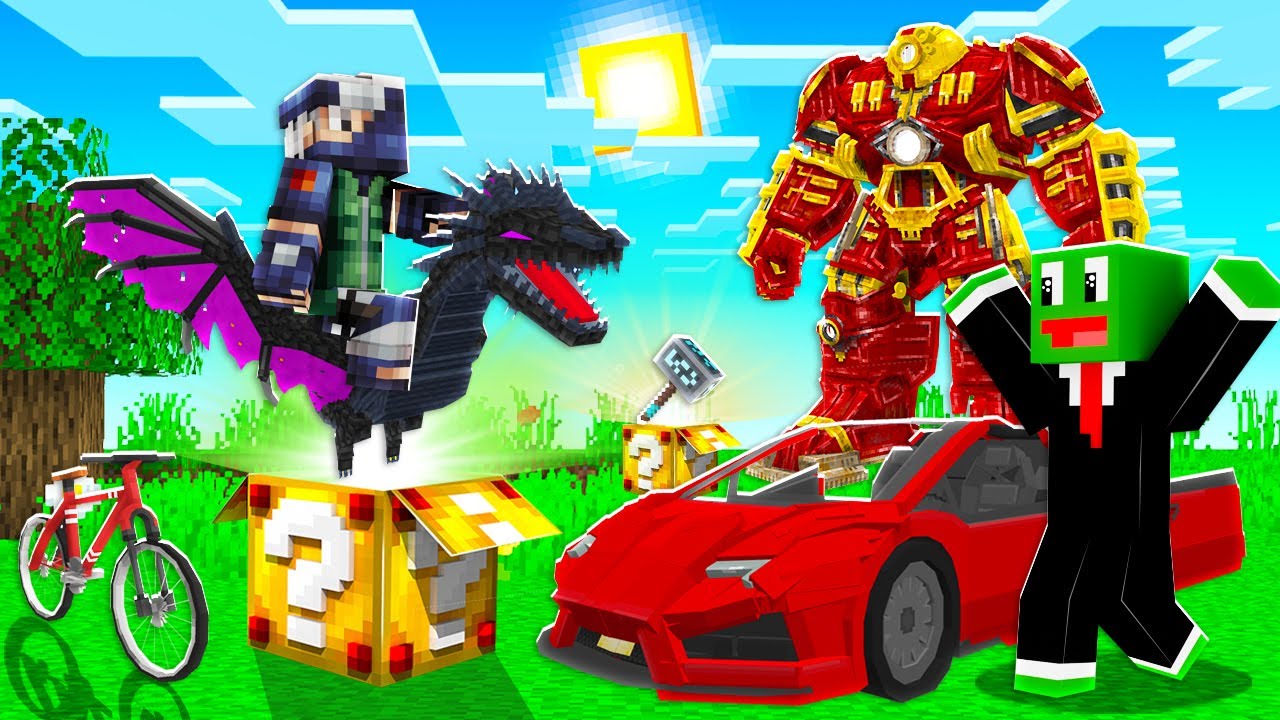 ماين كرافت : سباق بلوكات حظ المستقبل 🔥🤖 مع 