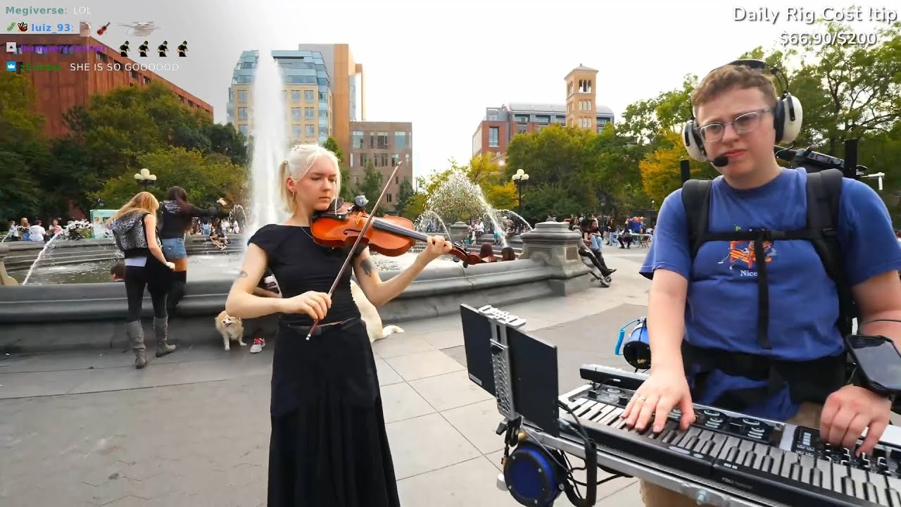 Ari Plays with Violinist Matilde Heckler  Импровизация на скрипке