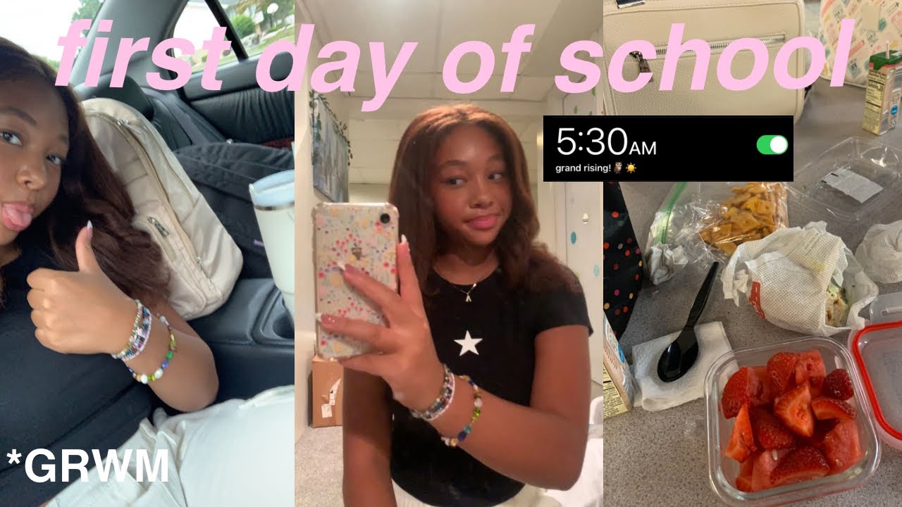 GRWM FOR THE FIRST DAY OF SCHOOL *freshman year*