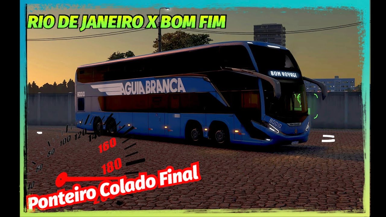 Bus Mod Driving Simulador Gráficos Piotrek #enhancedgraphics Marcopolo G8 Double Decker Scania K450