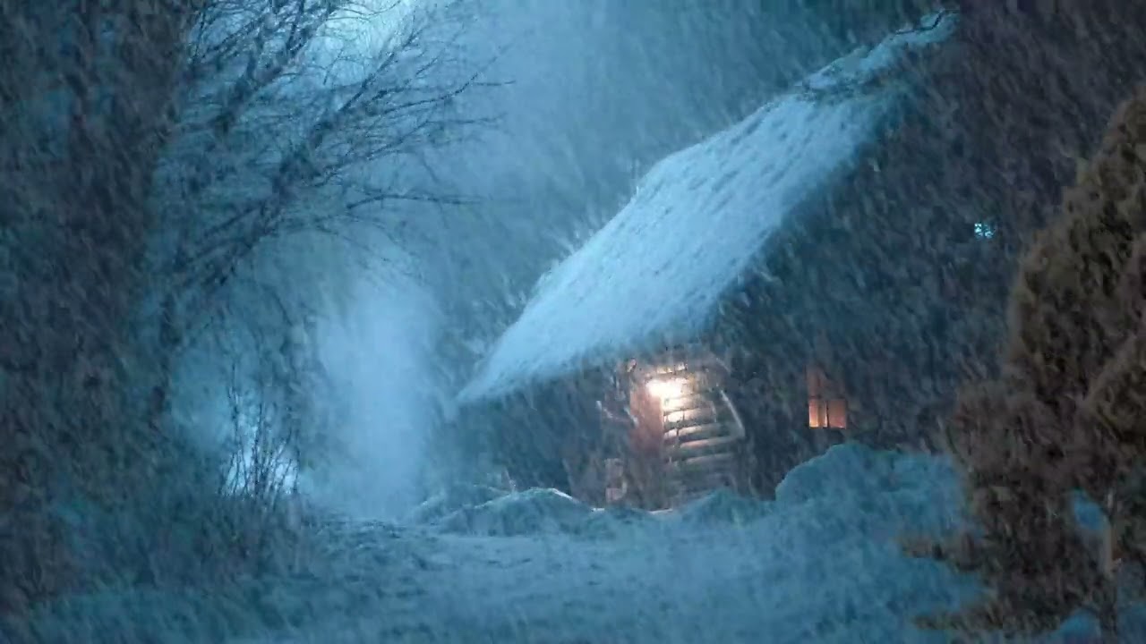 Relax Fast with Blizzard Ambience | Snowstorm Sounds for Sleeping and Mental Peace 😴