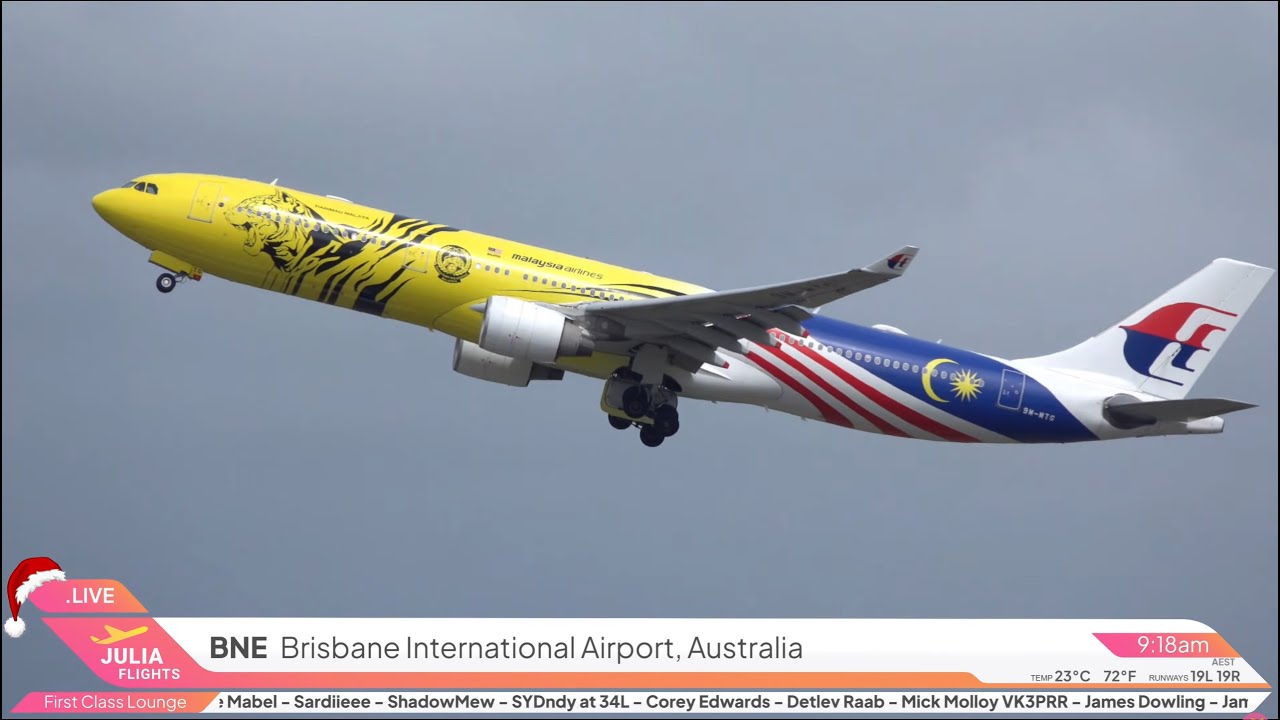 🔴 LIVE Morning HEAVY RUSH at Brisbane Airport Plane Spotting ✈️