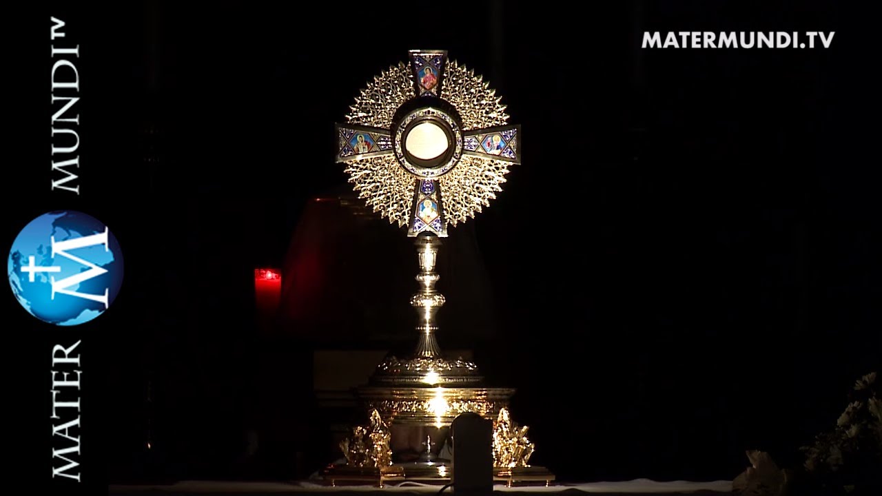 Adoración al Santísimo por el P. Naim, sacerdote católico iraquí