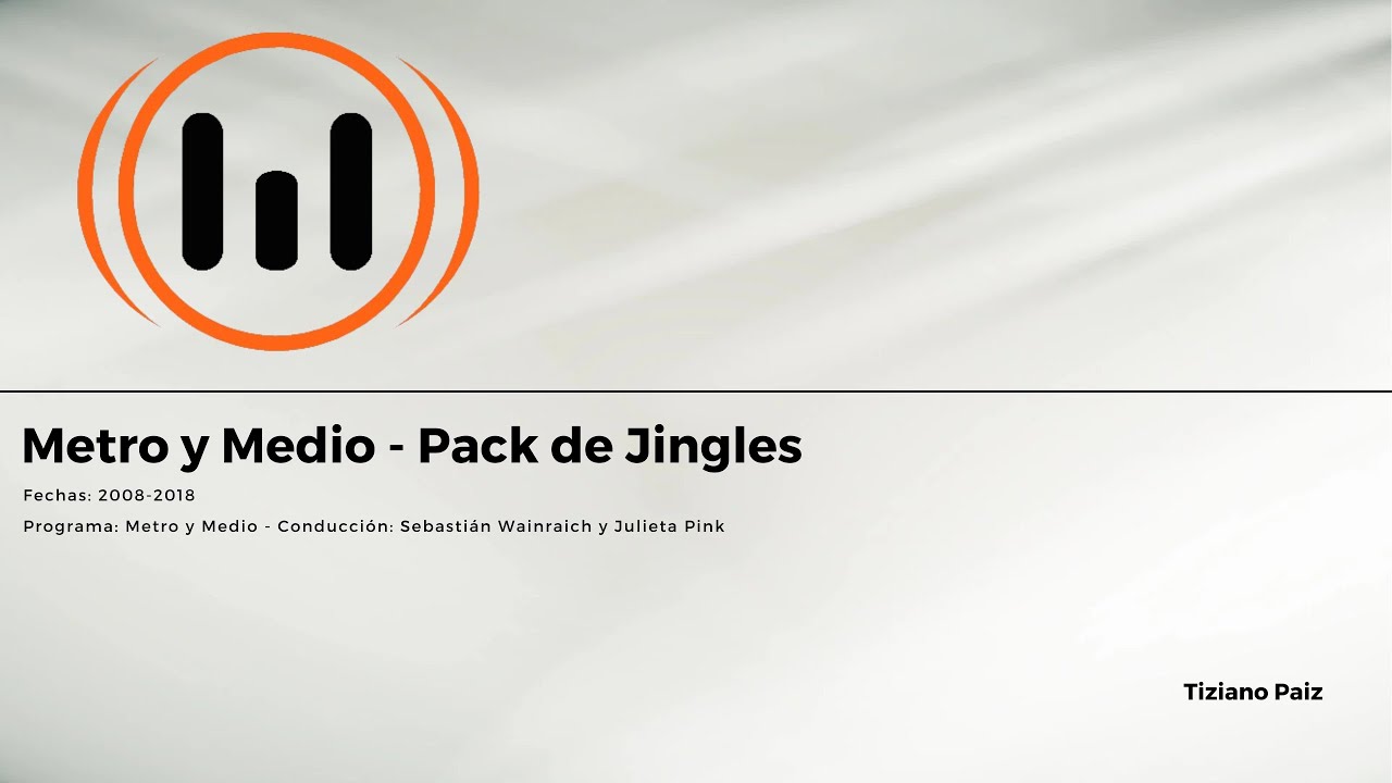 [FM 95.1] Metro BS.AS. - Metro y Medio: Pack de Jingles [2008/2018]