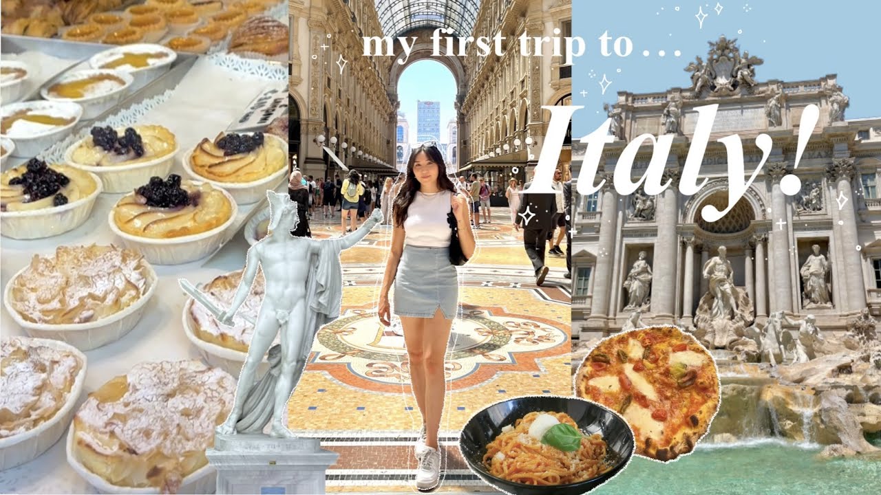 my first time in ITALY!🇮🇹🍝🍷 exploring Milan + Rome!