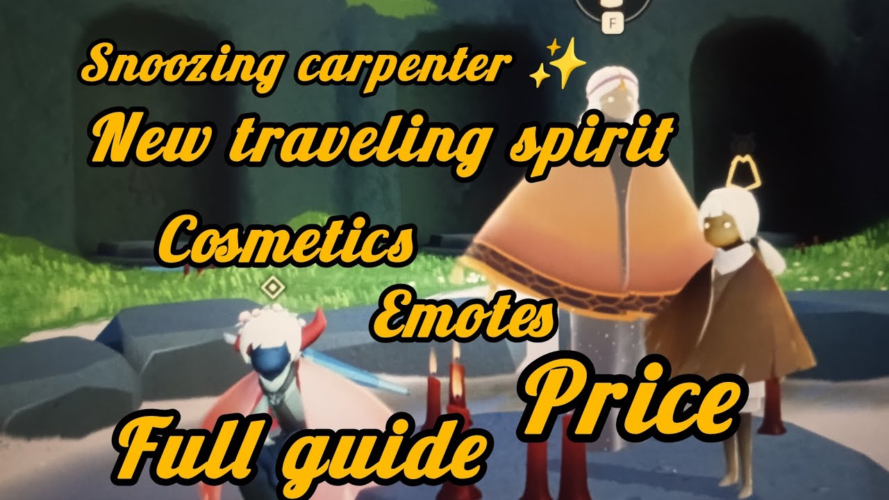 New traveling spirit ✨ Snoozing carpenter 🪚 all emotes| prices| cosmetics| full guide| @skycotl123❤️