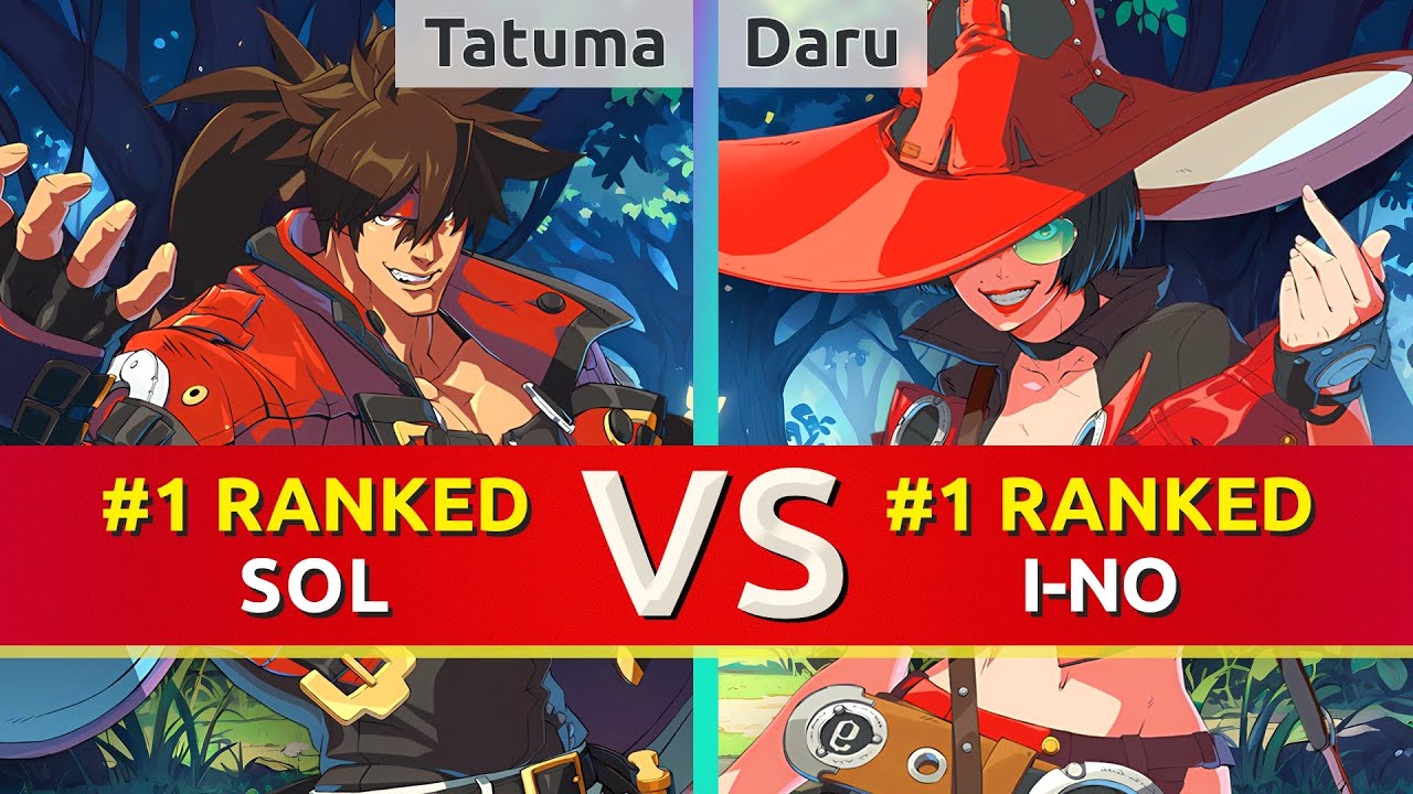 GGST ▰ Tatuma (#1 Ranked Sol) vs Daru (#1 Ranked I-No). High Level Gameplay