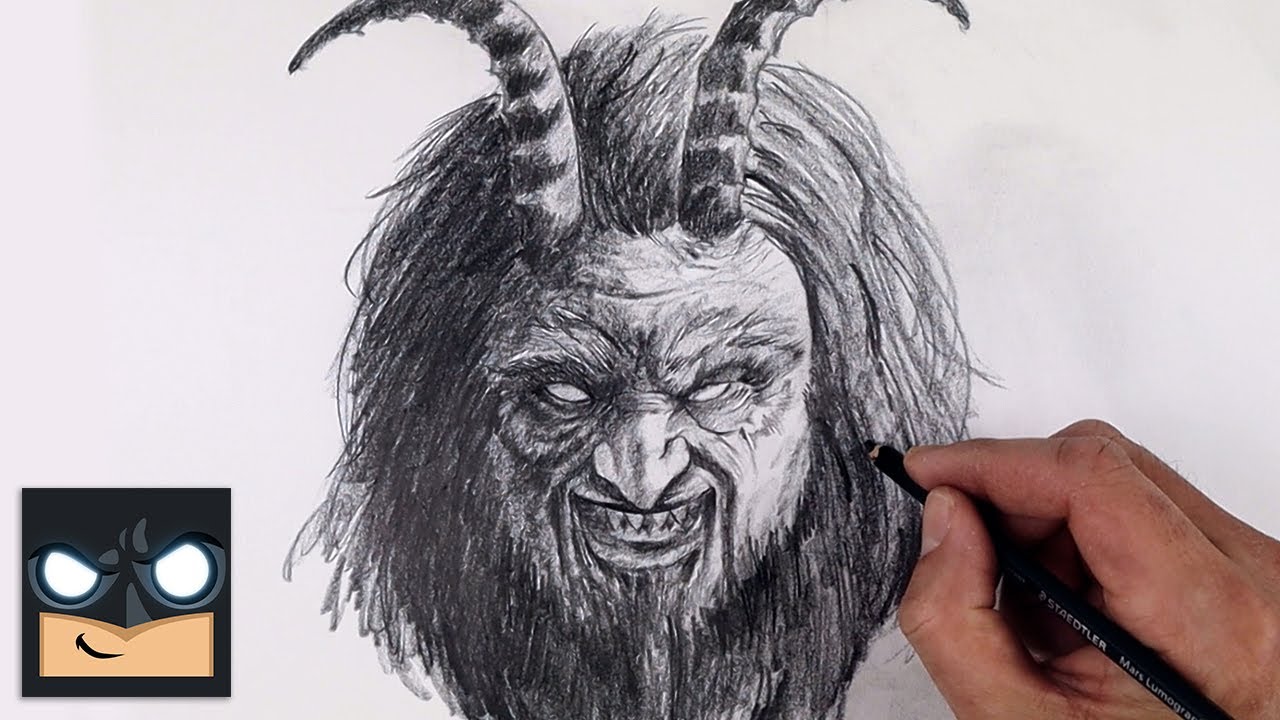 How To Draw Krampus | Sketch Tutorial