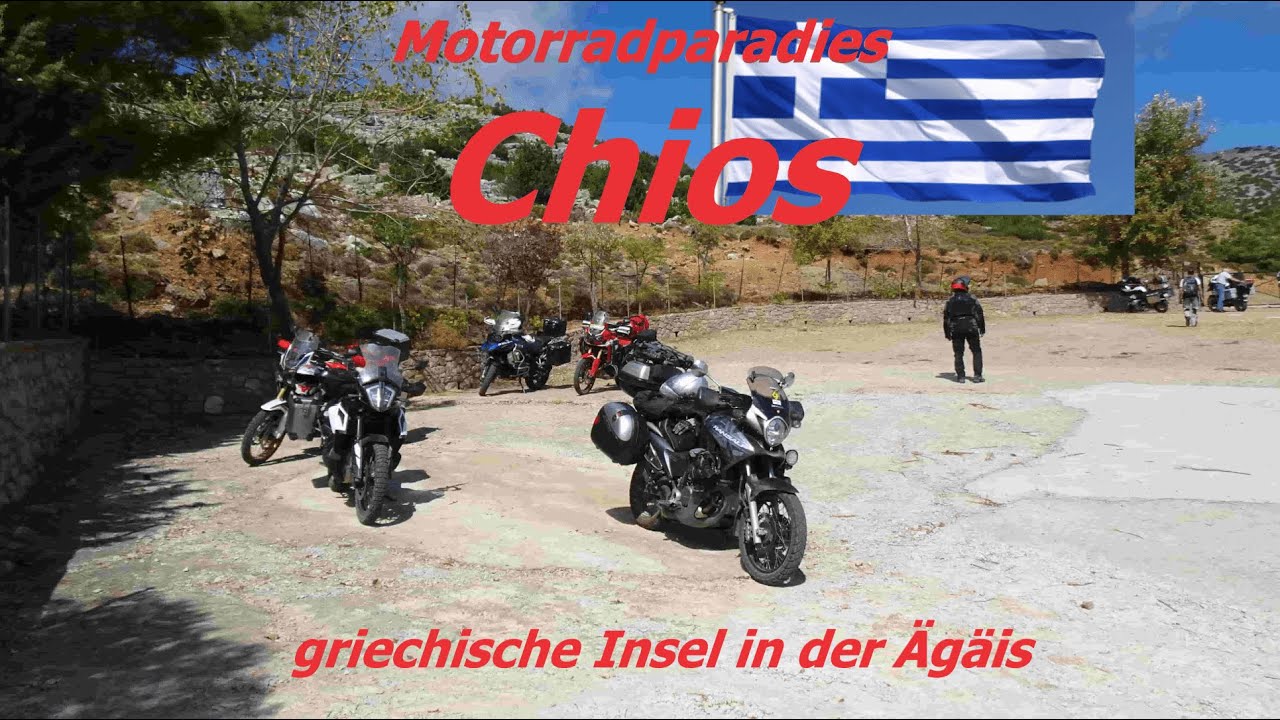 Motorradparadies Chios, griechische Insel in der &Auml;g&auml;is, Biking in Greece
