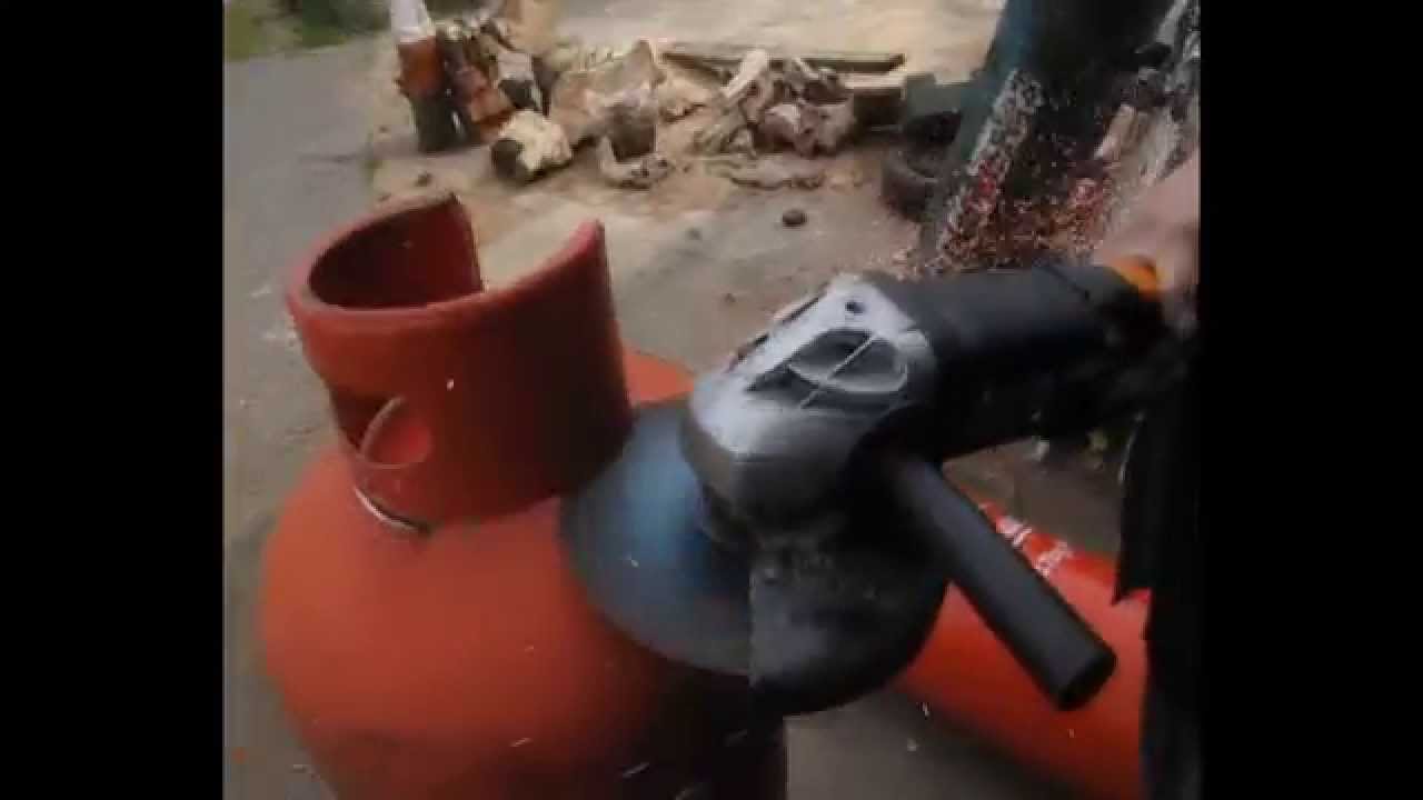 Propane Tank Valve removal Method 2 Pot Belly Wood burner Rocket Stove