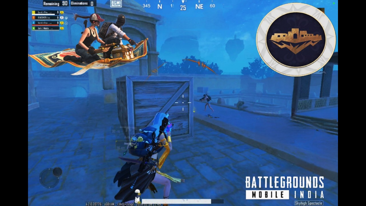 1vs5 Clutch genie mode sky hunt....🤩