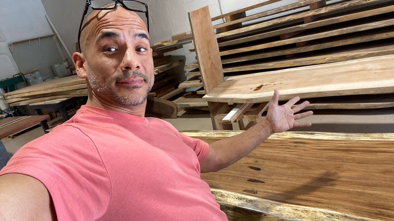 ASMR Tapping Wood from Costa Rica in my Woodshop Part 2