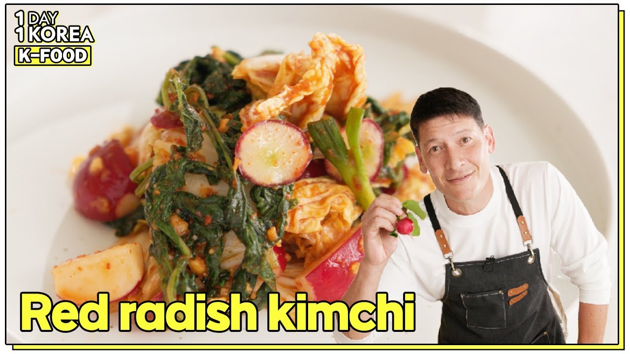 [1DAY 1KOREA : K-FOOD] Red Radish Kimchi Recipe with Chef Ryan