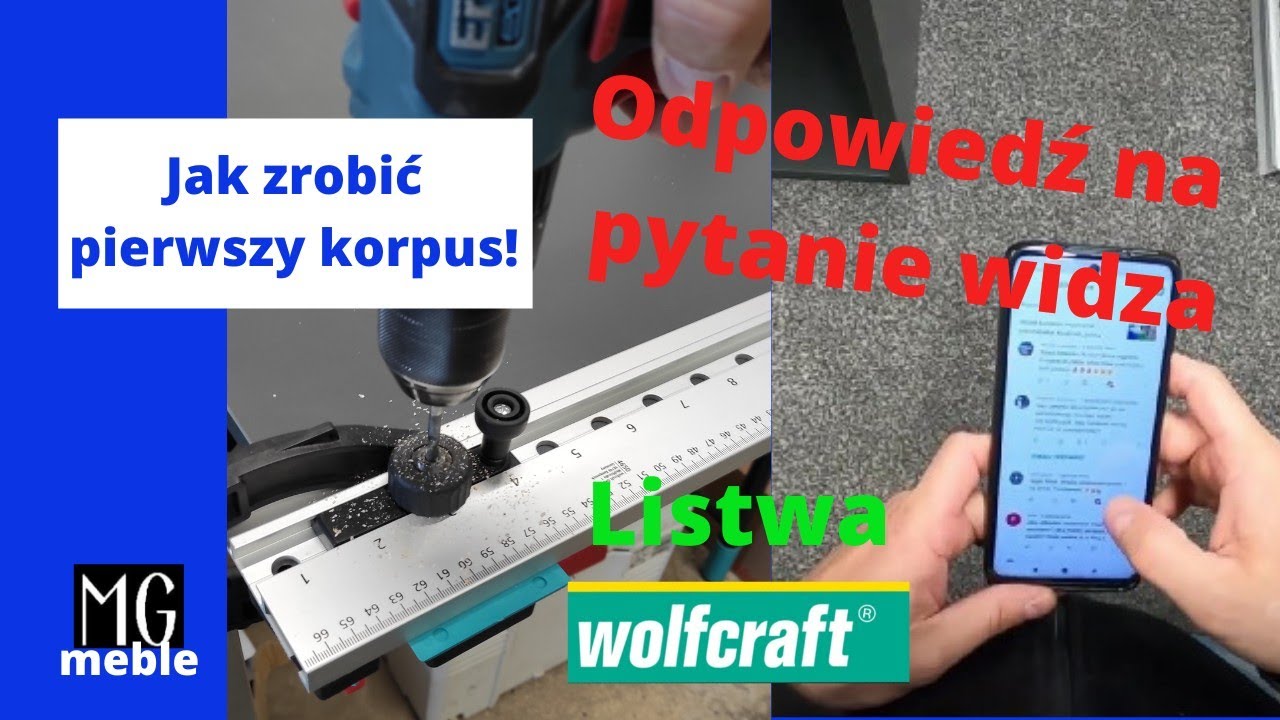 Jak zrobić pierwszy korpus meblowy! Listwa #Wolfcraft_polska