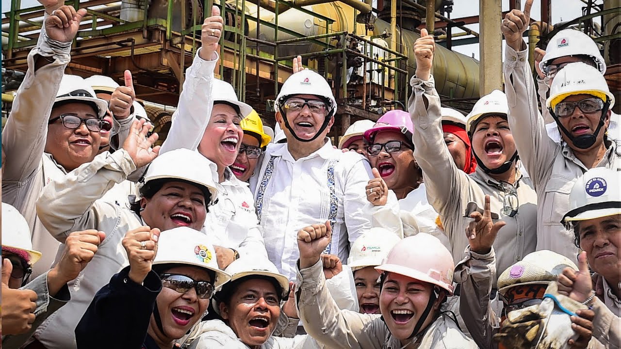 Supervisión de trabajos en refinería de Salina Cruz, Oaxaca