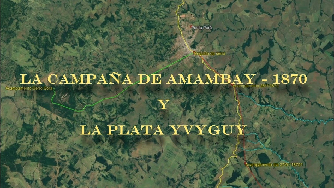 Guerra do Paraguai. Campa&ntilde;a de Amambay - 1870. Venci&oacute; Penurias.