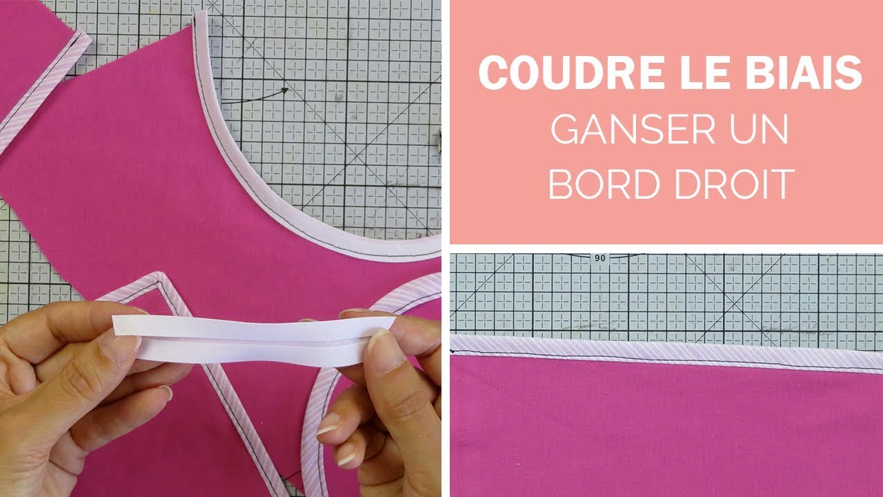 Ganser un bord droit avec un biais