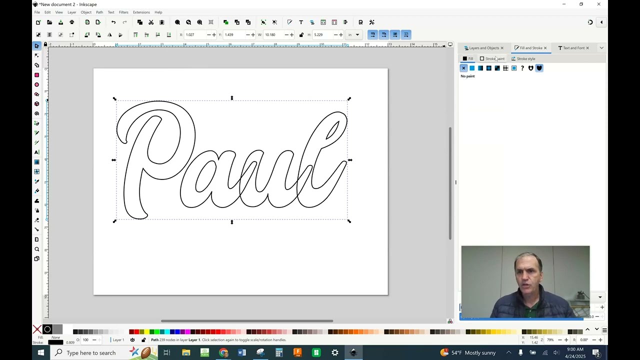 Using Inkscape to get a text DXF to Onshape