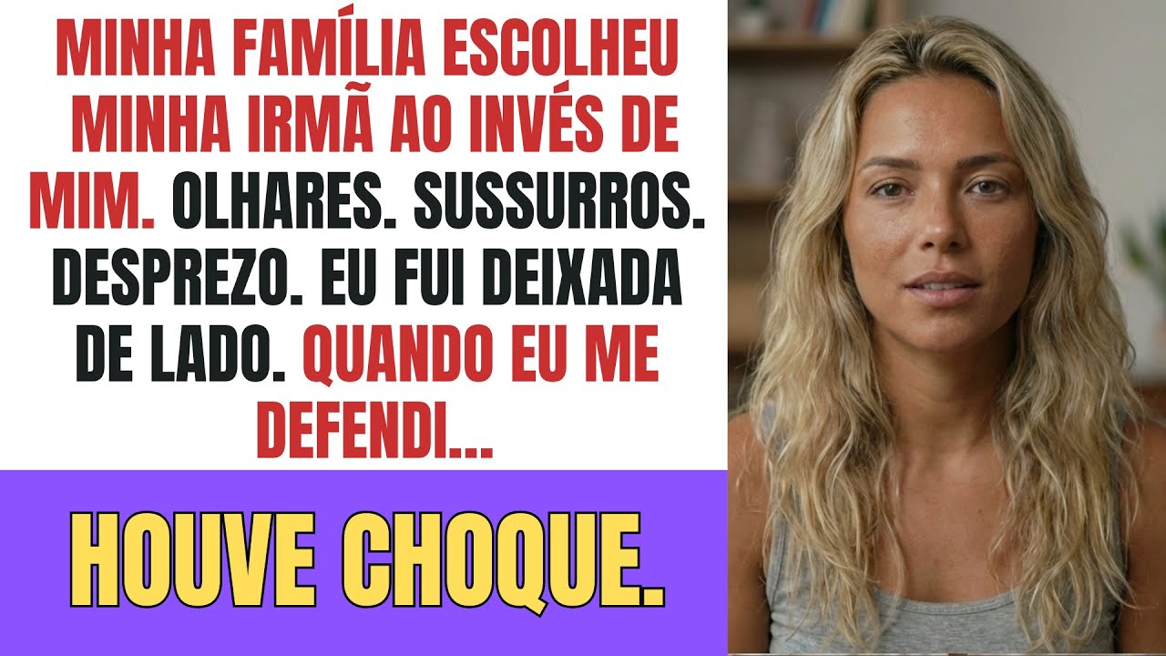 Minha família escolheu minha irmã  Quando me defendi… Houve choque