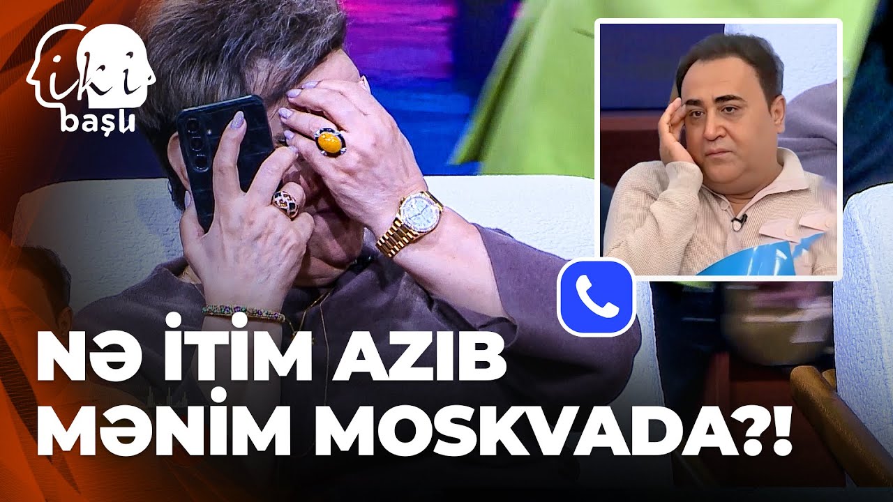 İki Başlı - Afaq Bəşirqızıdan Elgiz Əkbərə zarafat - Moskvada şaxta baba istəyirlər səni