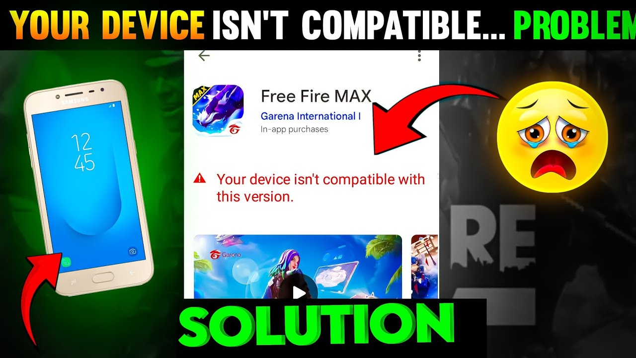 Free Fire Max Your Device Isn't Compatible With This Version | Free Fire Max App Not Installed