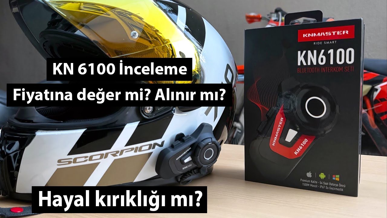 Knmaster KN6100 Motosiklet Kaskı İnterkomu İnceleme | Fiyatına değer mi? Alınır mı?