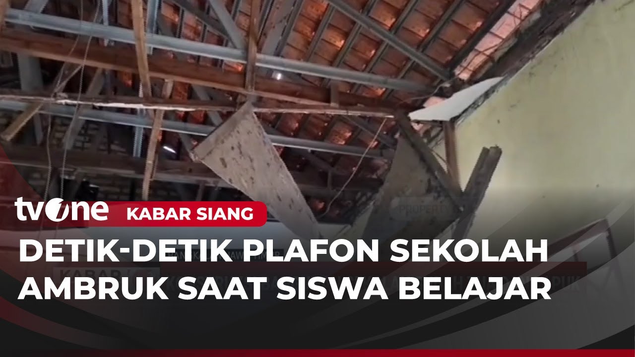 Plafon Sekolah di Bangkalan Ambruk saat KBM | Kabar Siang