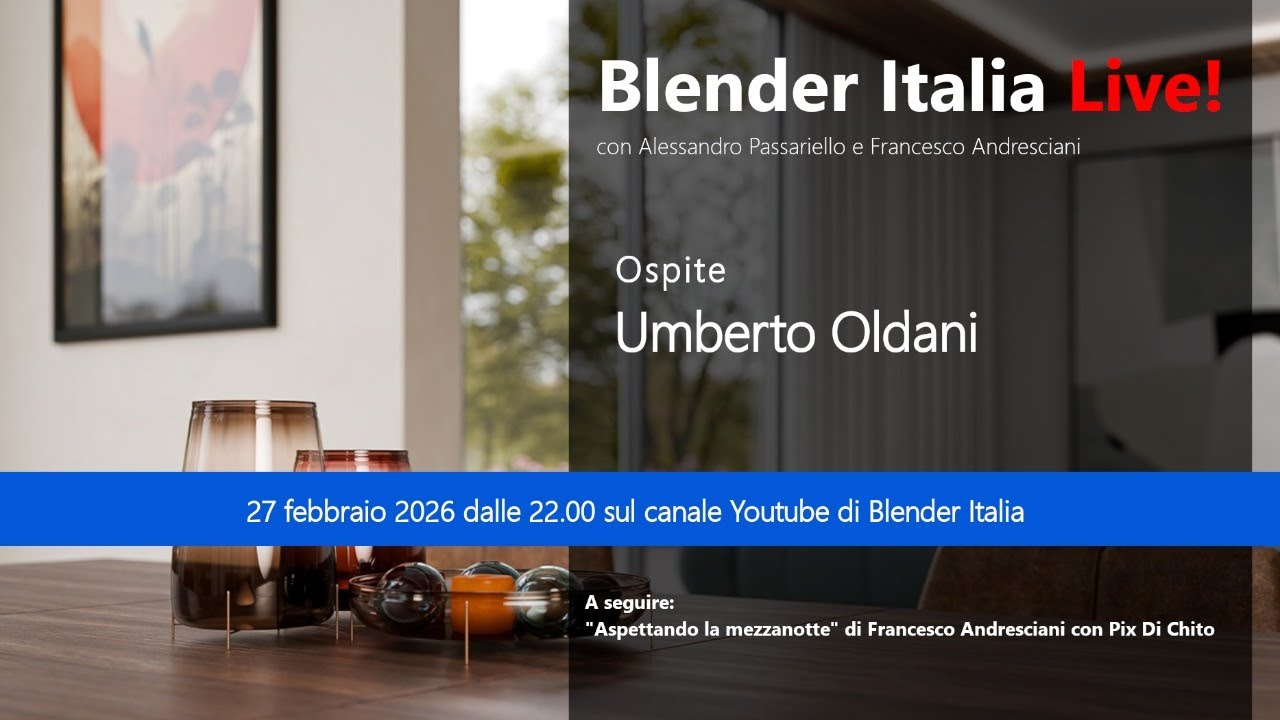 Blender Italia Live! - Umberto Oldani