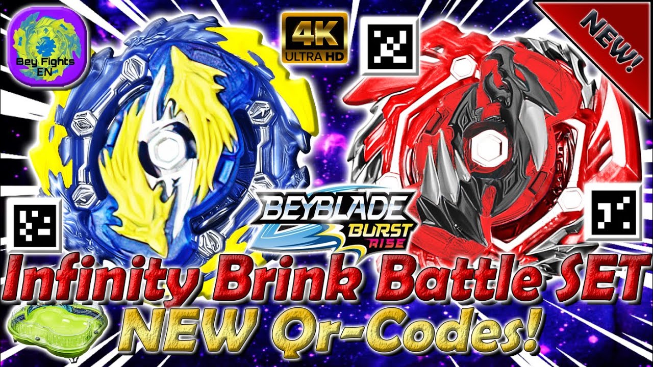 New Qr-Codes Infinity Brink Battle Set - Beyblade Burst