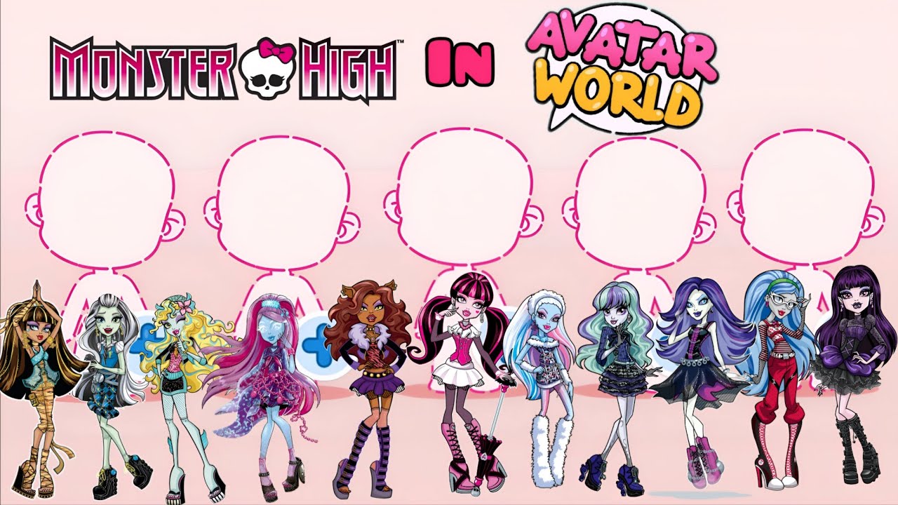 How To Make Monster High 💀💗 All Characters in Avatar World #avatarworld #monsterhigh #video