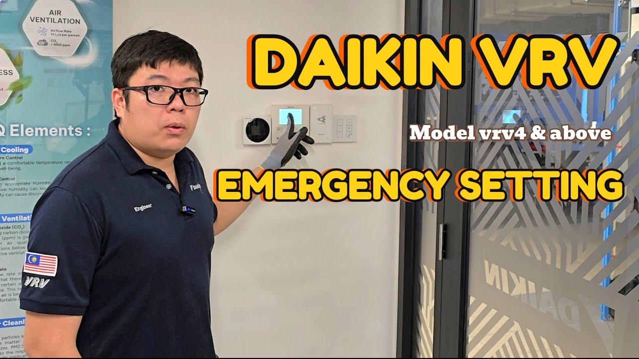 How to set Emergency Operation VRV4 & above | Cara setting bypass compressor Daikin VRV