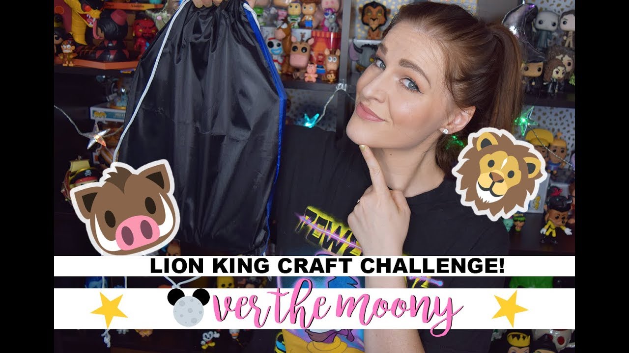 LION KING DIY | CRAFTED - A DISNEY CHALLENGE WITH MISS CHERRY'S CHANNEL! | OVER THE MOONY