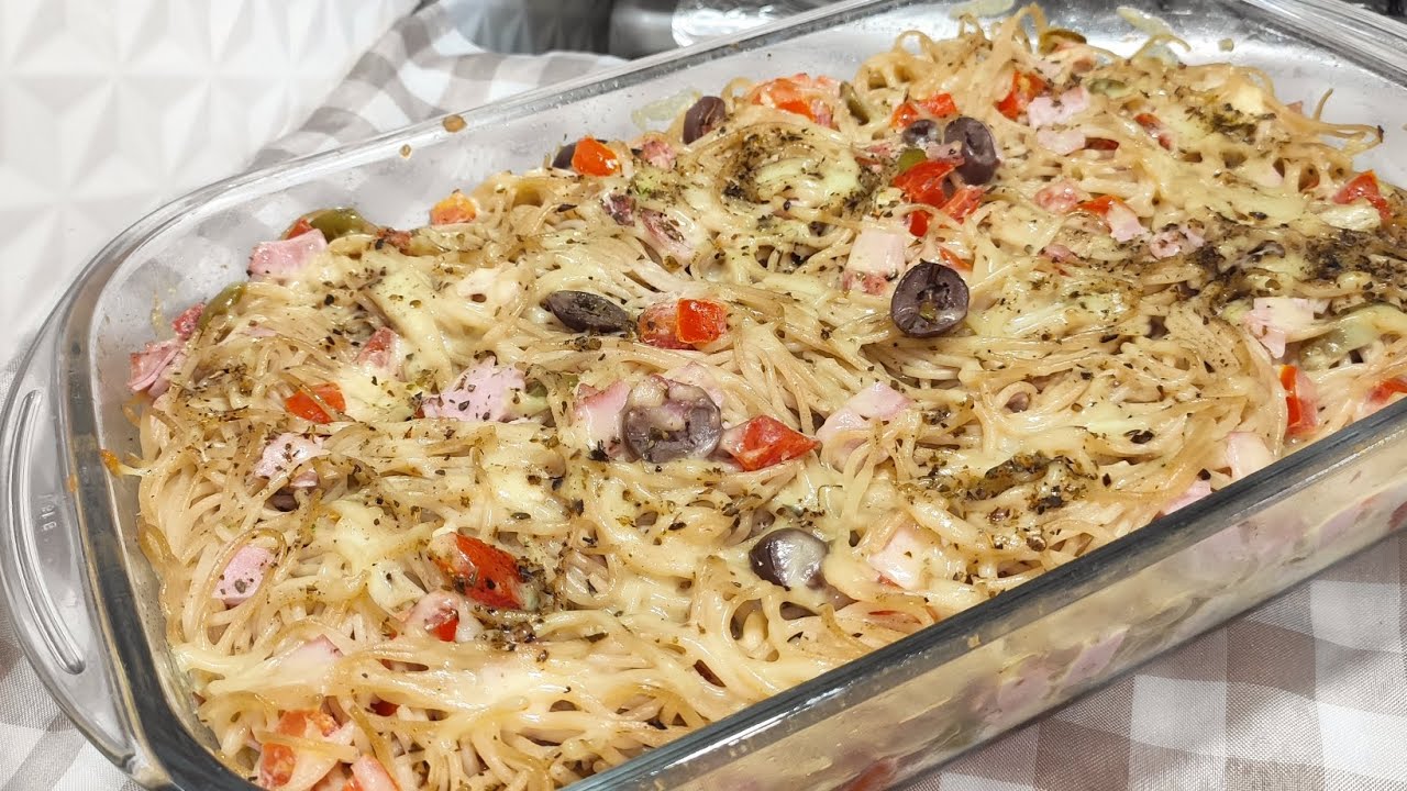 MACARRÃO PIZZA EM POUCOS  MINUTOS FIZ ESSA DELÍCIA 