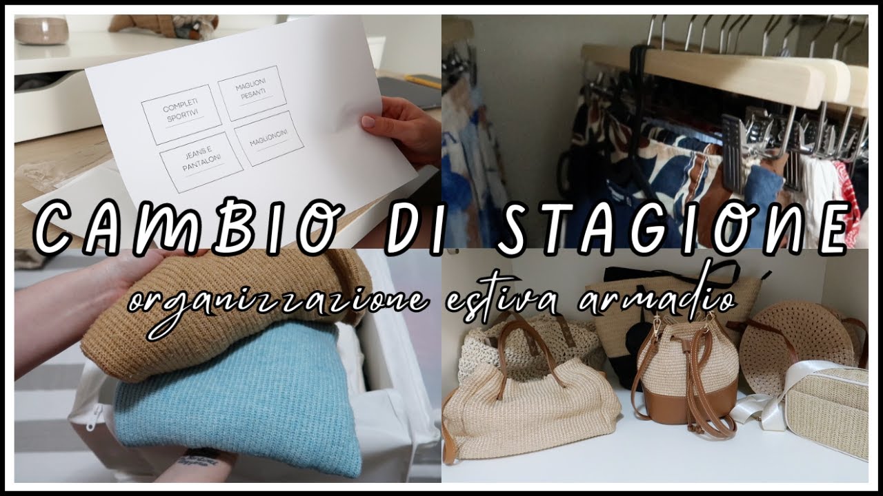 Cambio di stagione | ORGANIZZAZIONE estiva ARMADIO 👜