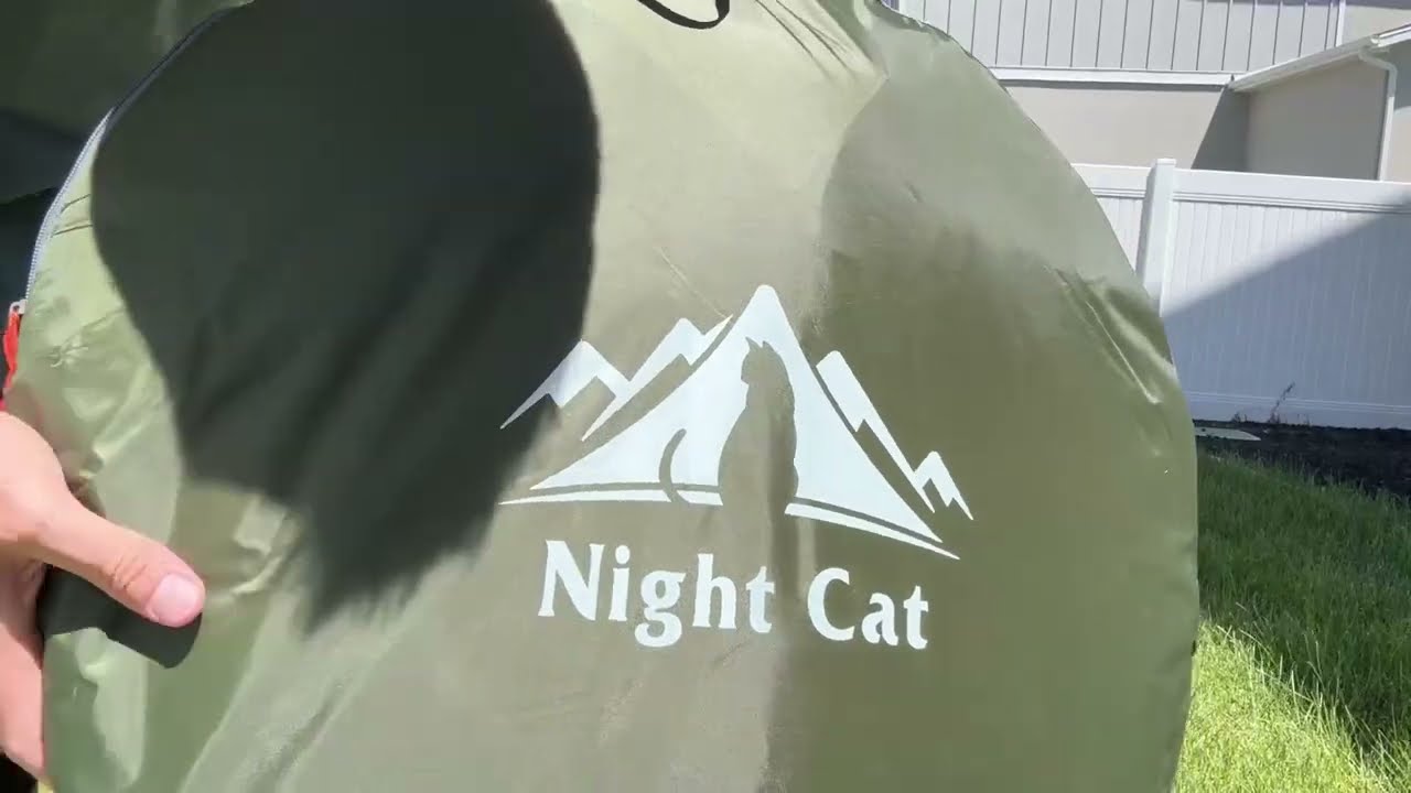 Палатка-туннель Night Cat для кемпинга, 1-2 человек, водонепроницаемая, быстроустанавливаемая, Ni...