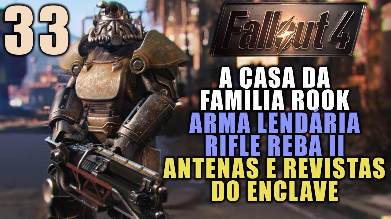 FALLOUT 4 (2024) #33- A CASA DA FAMÍLIA ROOK, RIFLE REBA II E REVISTAS DO ENCLAVE (GAMEPLAY/ PS5)