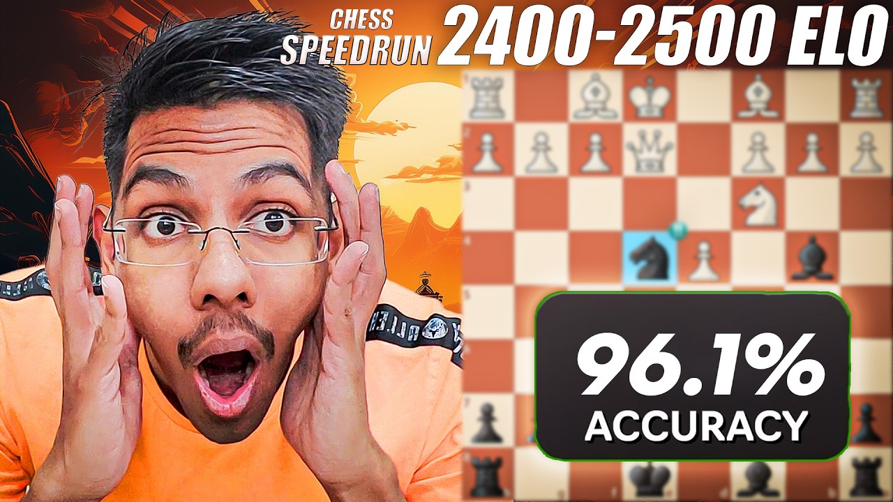 I got 96.1% accuracy | Chess Rating Climb 2400 to 2500 ELO