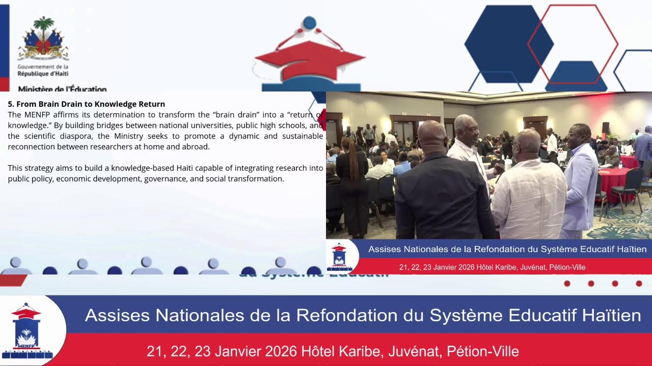 ASSISES NATIONALES DE LA REFONDATION DU SYSTÈME ÉDUCATIF HAÏTIEN