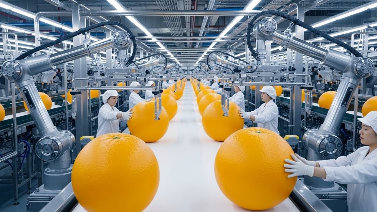 How Orange Juice Is Really Made in Factory | Step-by-Step Process