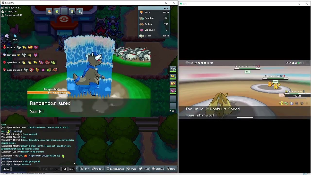 Shiny Pikachu After 7554 Encounters | PokeMMO | AkaFrOzeN