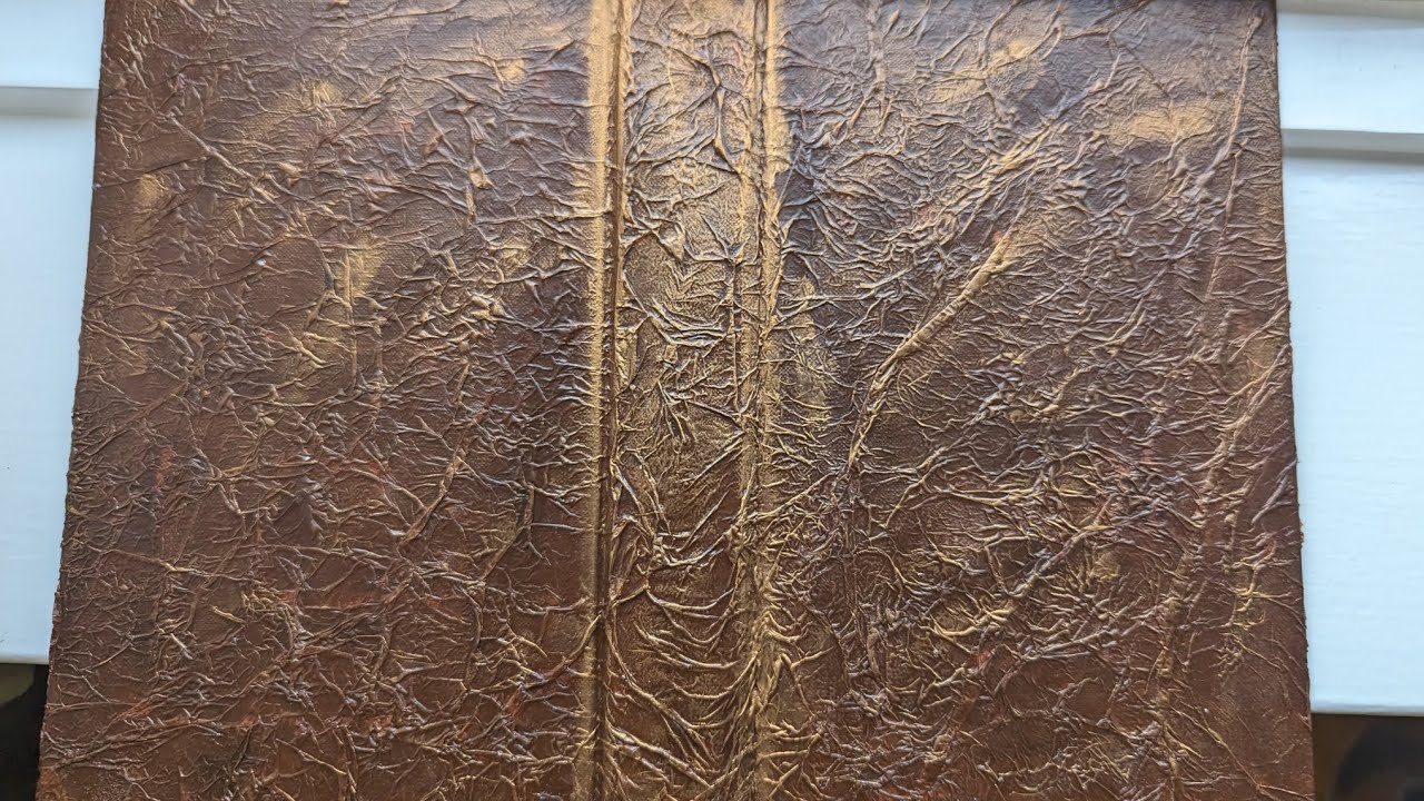 Faux leather/vintage looking journal cover tutorial