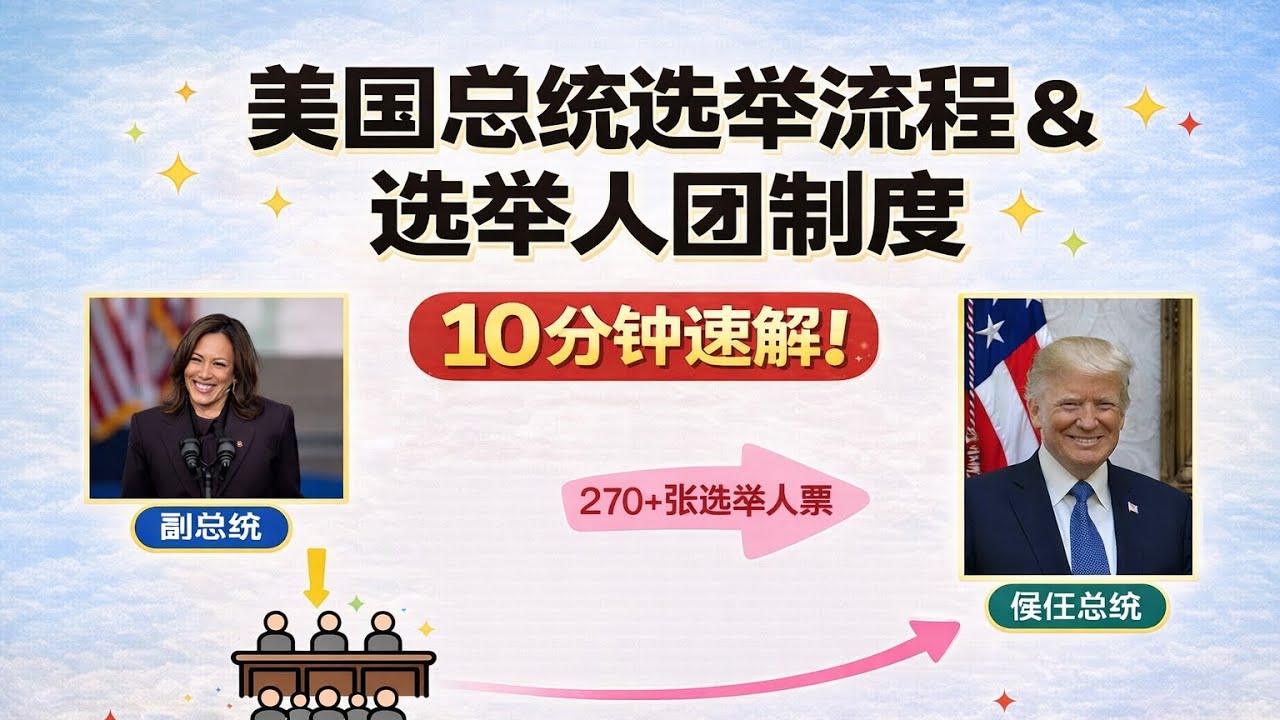 美国总统选举流程 & 选举人团制度10分钟速解！
