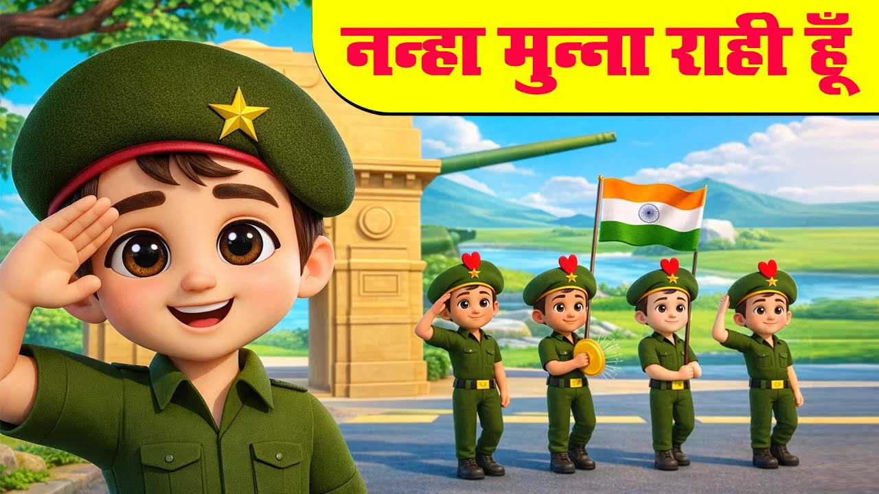 Nanha Munna Rahi Hoon | Republic Day 2026 | Popular Indian Patriotic Hindi song | hindi rhymes