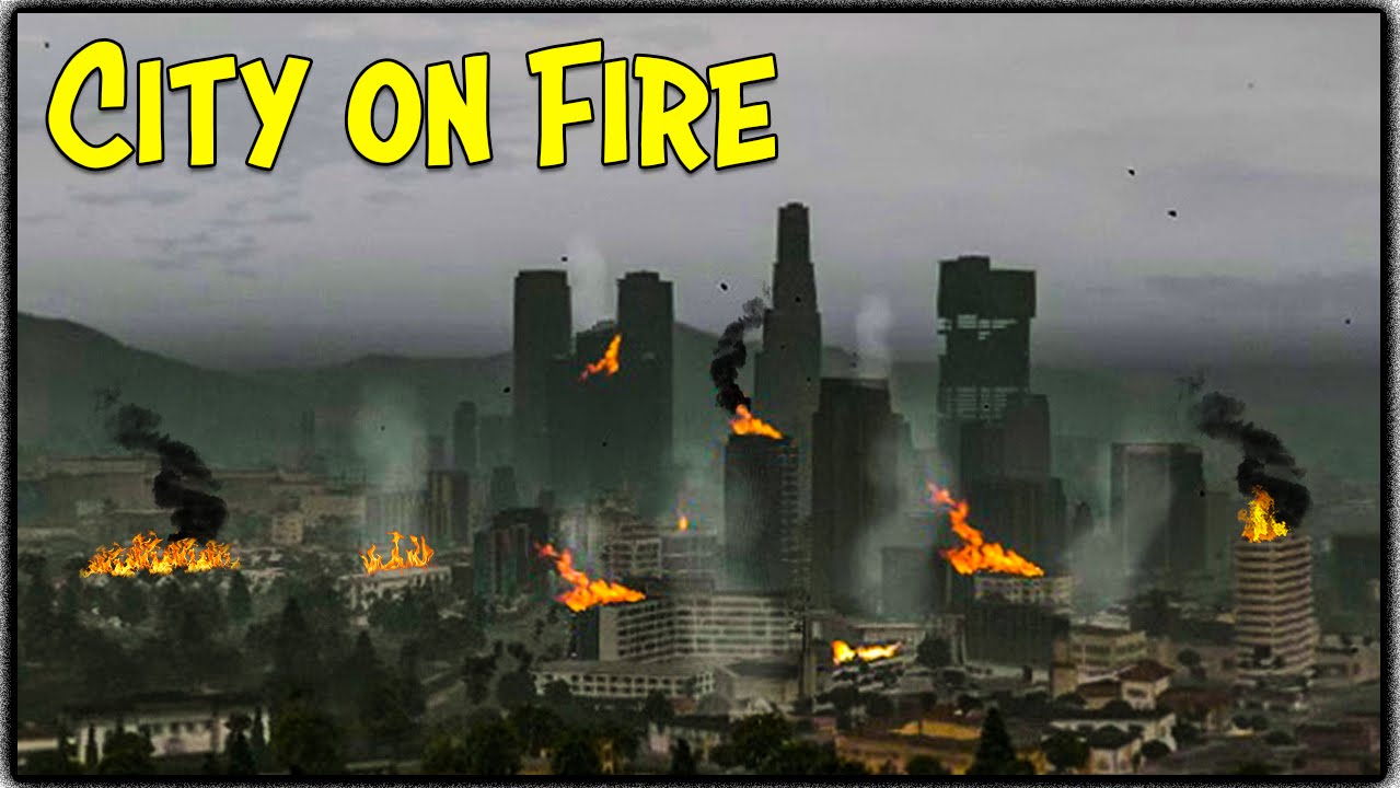 GTA 5 Zombie Apocalypse Ep. 6 - THE CITY ON FIRE!