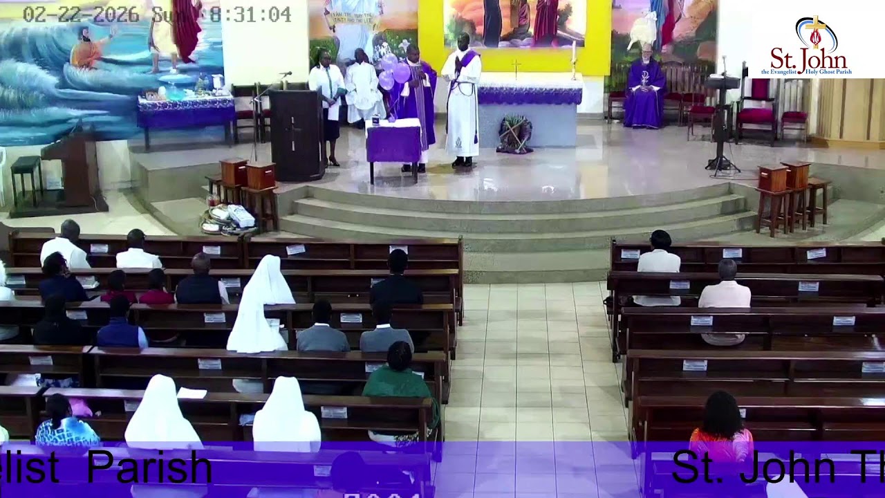 St John the evangelist First Sunday of Lent Year A 7:00 A.M Mass