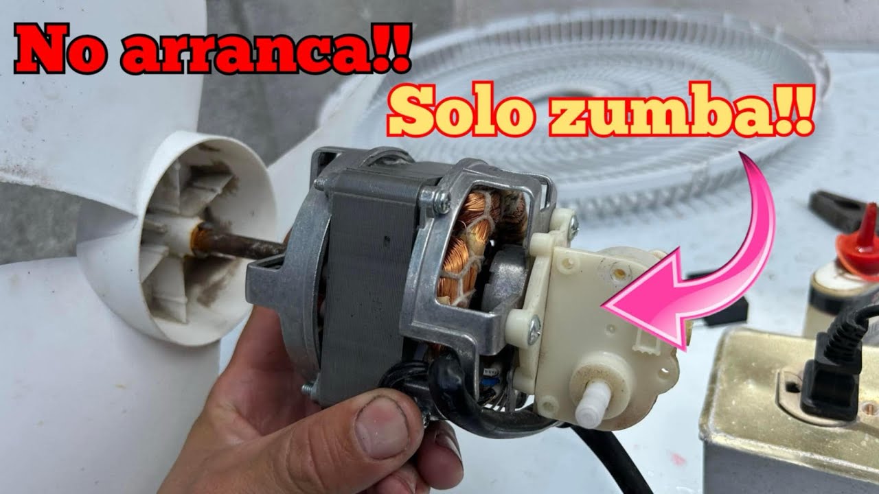 Cómo reparar un ventilador que no gira solo zumba￼ // reparación muy fácil