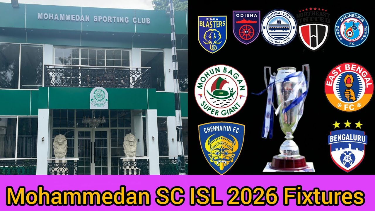 Mohammedan SC 2026 ISL Tentative Fixtures📢Mohammedan SC Updates🔊