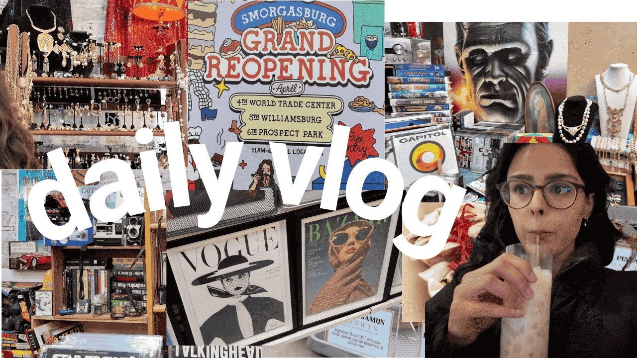 NYC Weekly Vlog 🥟✨| smorgasburg food fest, brooklyn flea market & seeing friends